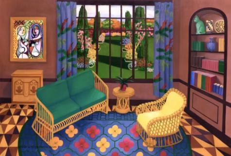Couch and Chair interior artwork