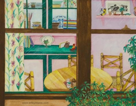 Looking In interior artwork