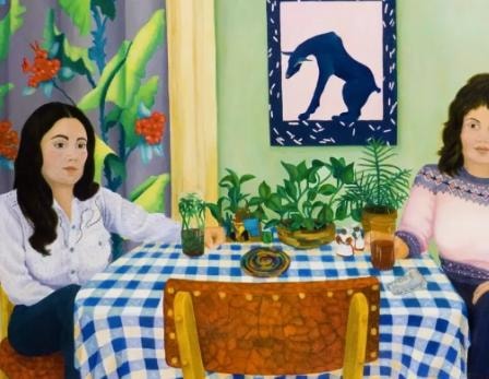Figurative artwork inspired by Girls at Table